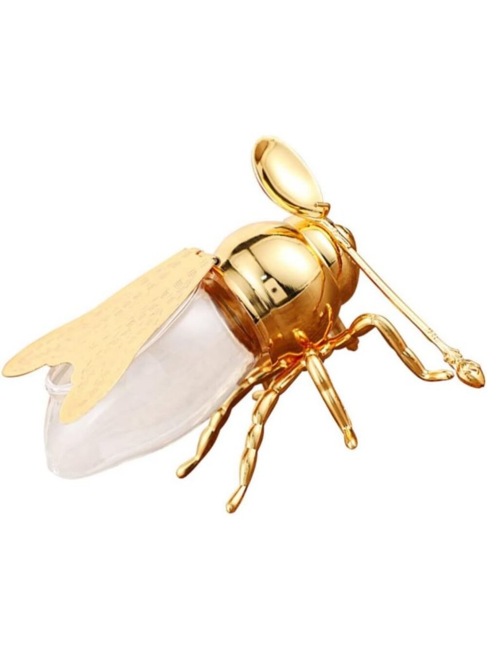 Stylish Glass Honey Jar with Spoon & Bee Lid - Perfect for Condiments & Gifts